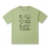 T-shirt graphique oversize « Vitality Green » (tailles asiatiques)