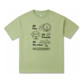 T-shirt graphique oversize « Vitality Green » (tailles asiatiques)