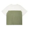 T-shirt graphique Shapes Triangle Raglan, tailles asiatiques « Egret »