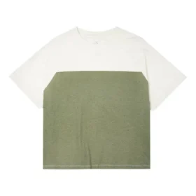 T-shirt graphique Shapes Triangle Raglan, tailles asiatiques « Egret »