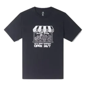 T-shirt Grow Together Plant Shop, tailles asiatiques « Noir »