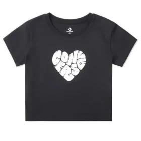 T-shirt Heart, tailles asiatiques « Noir »
