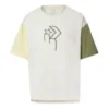 T-shirt imprimé Logo – Tailles asiatiques « Blanc Vert »