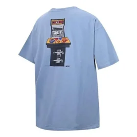 T-shirt Level Up, tailles asiatiques « Bleu clair »
