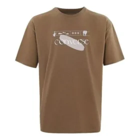 T-shirt à logo, tailles asiatiques « Marron »