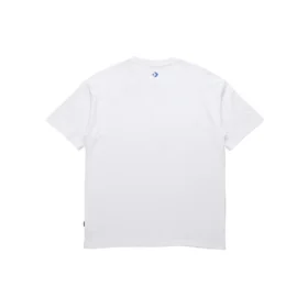T-shirt à manches courtes avec applique Pics Unisexe Blanc