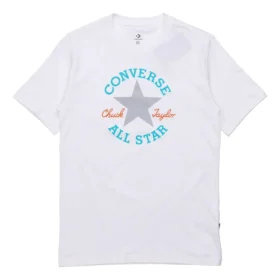 T-shirt à manches courtes avec logo et slogan pour homme, blanc