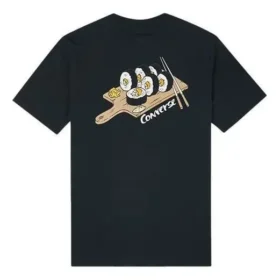 T-shirt à manches courtes avec poche et imprimé sushi, tailles asiatiques « Noir »
