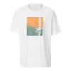 T-shirt à manches courtes blanc avec imprimé alphabétique