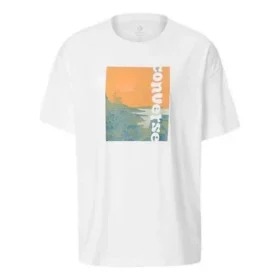 T-shirt à manches courtes blanc avec imprimé alphabétique