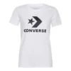 T-shirt à manches courtes blanc avec logo classique imprimé