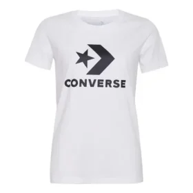 T-shirt à manches courtes blanc avec logo classique imprimé