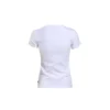 T-shirt à manches courtes blanc imprimé fleurs