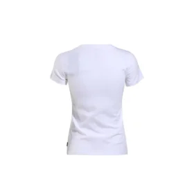 T-shirt à manches courtes blanc imprimé fleurs