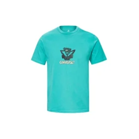 T-shirt à manches courtes bleu pour homme Converse x Scooby Doo Crossover Cartoon