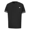 T-shirt à manches courtes Converse City pour homme, poignets contrastés, col rond, noir