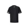 T-shirt à manches courtes Converse City pour homme, poignets contrastés, col rond, noir