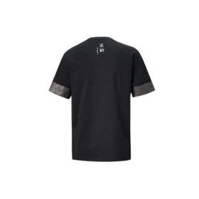 T-shirt à manches courtes Converse City pour homme, poignets contrastés, col rond, noir T-shirt à manches courtes Converse City pour homme, poignets contrastés, col rond, noir