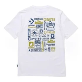T-shirt à manches courtes Converse Logo Printing pour homme, blanc T-shirt à manches courtes Converse Logo Printing pour homme, blanc