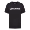 T-shirt à manches courtes Converse Pure Cotton Alphabet pour homme, noir