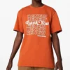 T-shirt à manches courtes Converse Renew pour homme avec imprimé Alphabet, orange