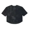 T-shirt à manches courtes en maille ample et respirante, noir