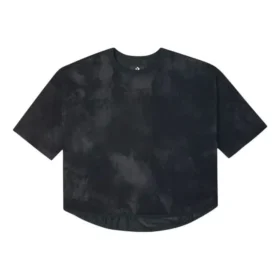 T-shirt à manches courtes en maille ample et respirante, noir T-shirt à manches courtes en maille ample et respirante, noir