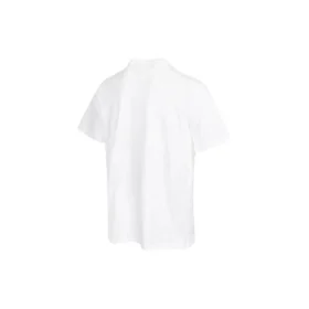 T-shirt à manches courtes et col rond Converse pour homme, couleur unie avec motif imprimé sur la poitrine, blanc