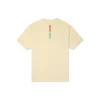 T-shirt à manches courtes et col rond, imprimé sportif, jaune clair