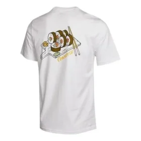 T-shirt à manches courtes et poche avec motif Sushi, tailles asiatiques « Blanc » T-shirt à manches courtes et poche avec motif Sushi, tailles asiatiques « Blanc »