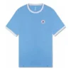 T-shirt à manches courtes Ringer, tailles asiatiques « Light Blue »