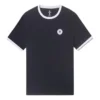 T-shirt à manches courtes Ringer, tailles asiatiques « Noir »