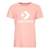 T-shirt à manches courtes rose avec logo classique imprimé