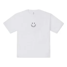 T-shirt à manches courtes Smiley, tailles asiatiques « Blanc »