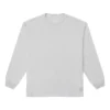 T-shirt à manches longues avec logo brodé Gold Standard, tailles asiatiques « Gris »