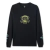 T-shirt à manches longues avec motif cactus, tailles asiatiques « Noir »