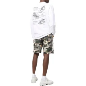 T-shirt à manches longues avec poche Converse x Josh Vides, tailles asiatiques « Blanc » T-shirt à manches longues avec poche Converse x Josh Vides, tailles asiatiques « Blanc »