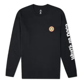 T-shirt à manches longues Converse x Bugs Bunny, tailles asiatiques « Noir » T-shirt à manches longues Converse x Bugs Bunny, tailles asiatiques « Noir »