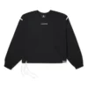 T-shirt à manches longues en jersey, coupe asiatique « Noir »