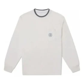 T-shirt à manches longues Retro Chuck avec poche en tissu slub, tailles asiatiques « Blanc »