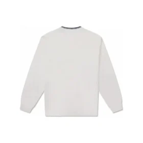 T-shirt à manches longues Retro Chuck avec poche en tissu slub, tailles asiatiques « Blanc »