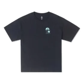 T-shirt à motif champignon, tailles asiatiques « Black Teal »