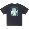 T-shirt à motif champignon, tailles asiatiques « Black Teal »