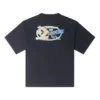 T-shirt à motif rétro de voilier, tailles asiatiques « Noir »