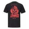 T-shirt à motif tête de mort, tailles asiatiques « Noir »