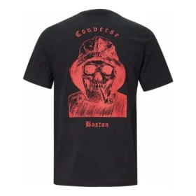 T-shirt à motif tête de mort, tailles asiatiques « Noir »