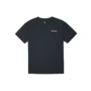 T-shirt noir ample à col rond et manches courtes avec imprimé alphabétique brodé