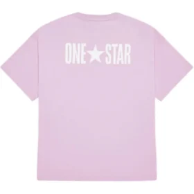 T-shirt One Star, tailles asiatiques « Violet Blanc »