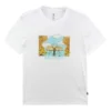T-shirt Overgrown Hoops Tailles asiatiques « Blanc »