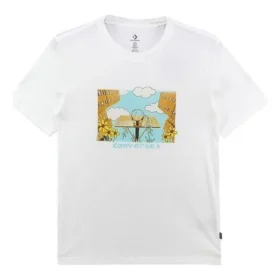 T-shirt Overgrown Hoops Tailles asiatiques « Blanc »
